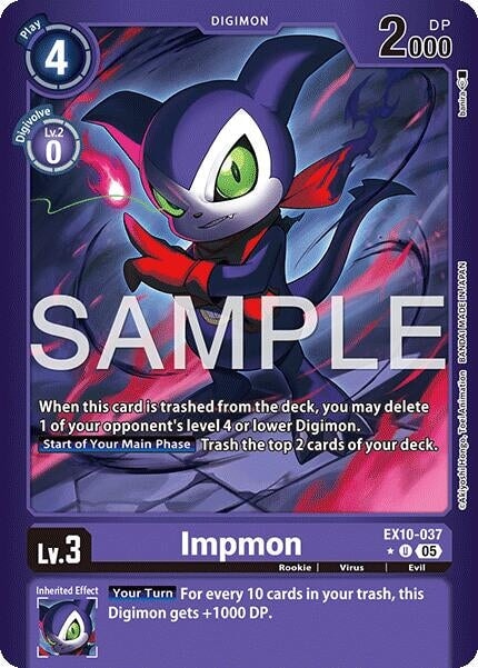 Impmon (Limited Foil) (EX10-037 U) 