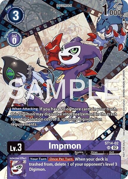 Impmon (Sinister Order Legend Pack) (ST14-02 SR) 