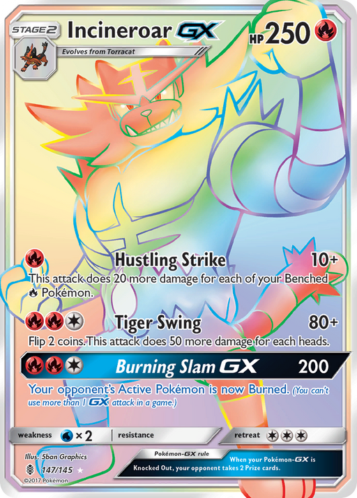 Incineroar GX (Secret) [SM - Guardians Rising] 