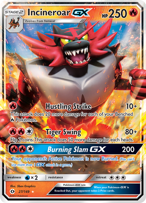 Incineroar GX [SM Base Set] 