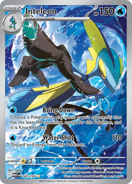 Inteleon (142/132) [Mega Evolutions: Base Set] 