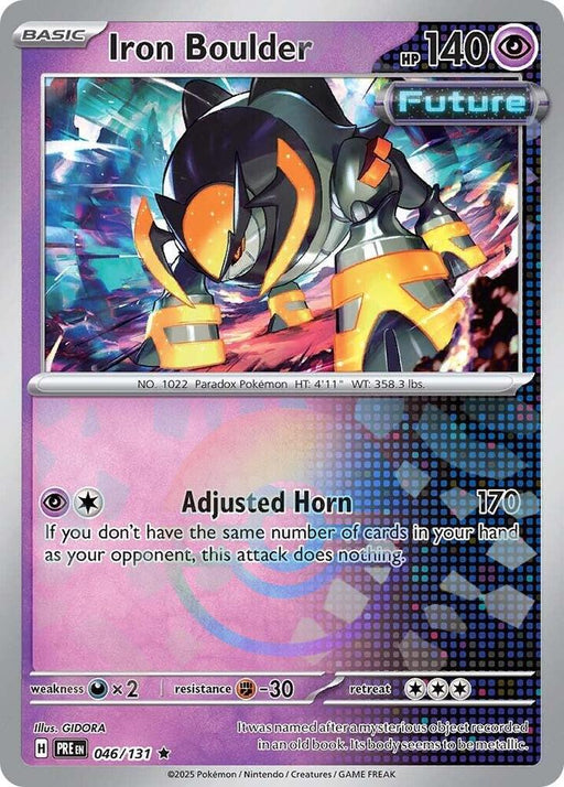 Iron Boulder (046/131) (Poke Ball Pattern) [Scarlet & Violet: Prismatic Evolutions] 