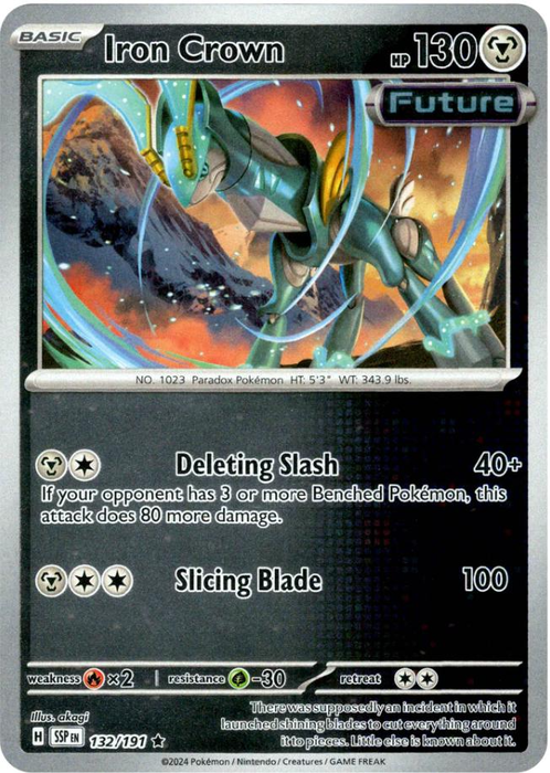 Iron Crown (132/191) [Scarlet & Violet: Surging Sparks] 