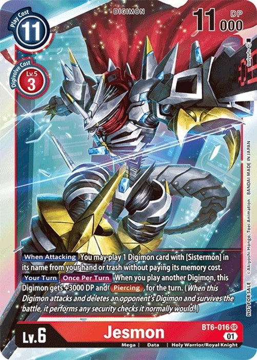 Jesmon (Event Pack 2) (#BT6-016 SR) (Double Diamond) Near Mint Foil 