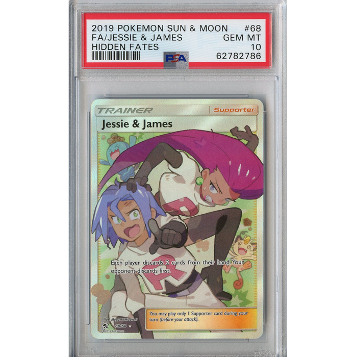 Jessie & James (68/68) - Full Art - Hidden Fates [PSA 10] 