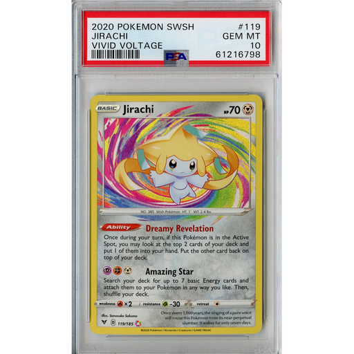 Jirachi (119/185) - Amazing Rare - Vivid Voltage [PSA 10] 