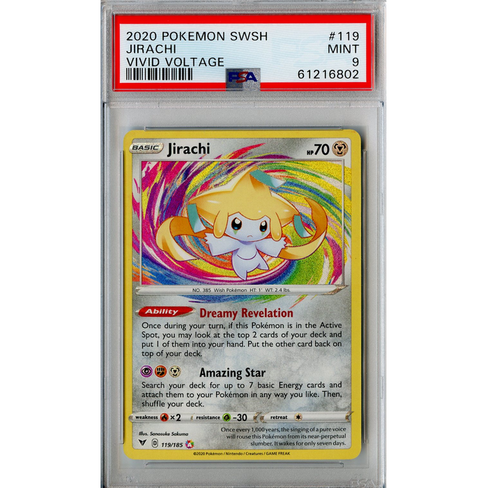 Jirachi (119/185) - Amazing Rare - Vivid Voltage [PSA 9] 