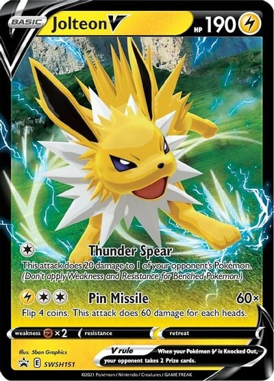 Jolteon V (SWSH151) [Sword & Shield: Black Star Promos] 