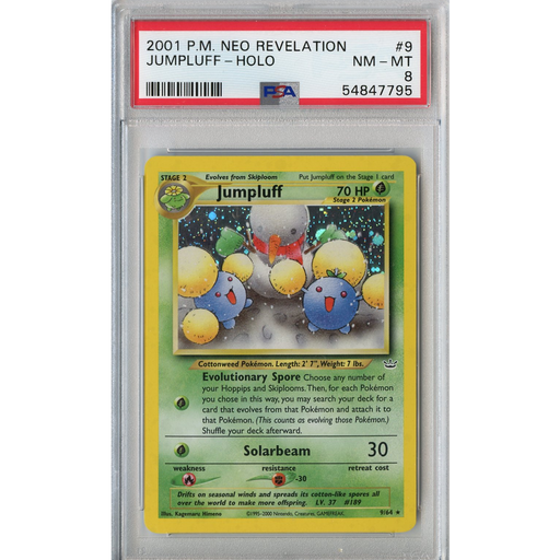 Jumpluff (9/64) - Holo Rare - Neo Revelation [PSA 8] 