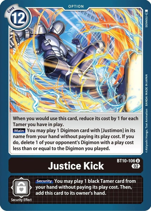 Justice Kick (#BT10-106 U) (Xros Encounter) Near Mint 