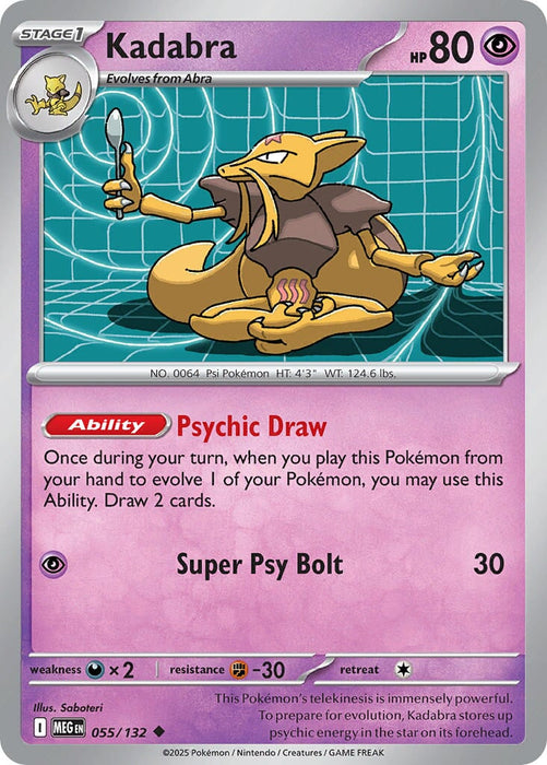 Kadabra (055/132) [Mega Evolution: Base Set] 