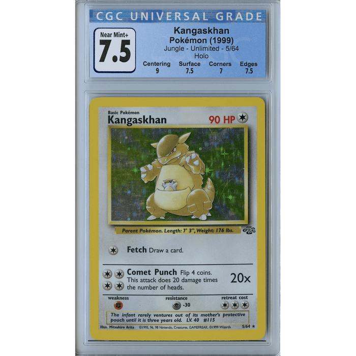 Kangaskhan (21/64) - Holo Rare - Jungle [CGC 7.5] 