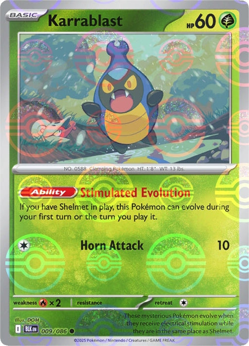 Karrablast (009/086) (Poke Ball Pattern) [Scarlet & Violet: Black Bolt] 