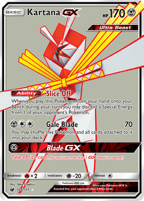Kartana GX (Full Art) [SM - Crimson Invasion] 