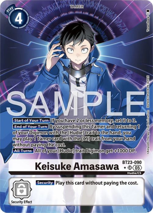 Keisuke Amasawa (Alternate Art) (BT23-090 SR) 