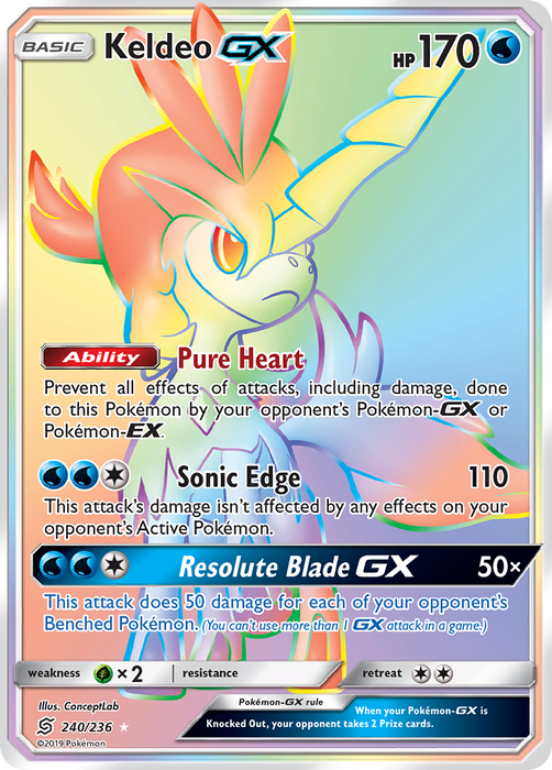 Keldeo GX (240/236) [Sun & Moon: Unified Minds] 