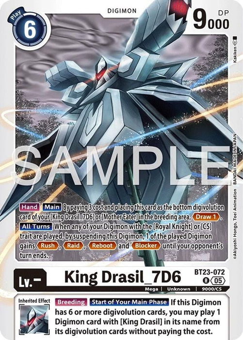 King Drasil_7D6 (#BT23-072 R) (Hackers' Slumber) Near Mint Foil 