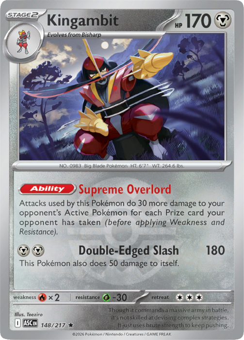 Kingambit (Quick Ball) (148/217) [Mega Evolution: Ascended Heroes]