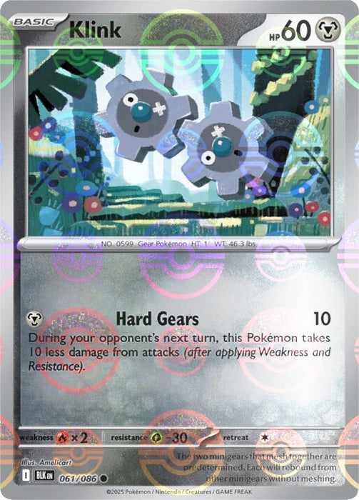 Klink (061/086) (Poke Ball Pattern) [Scarlet & Violet: Black Bolt] 