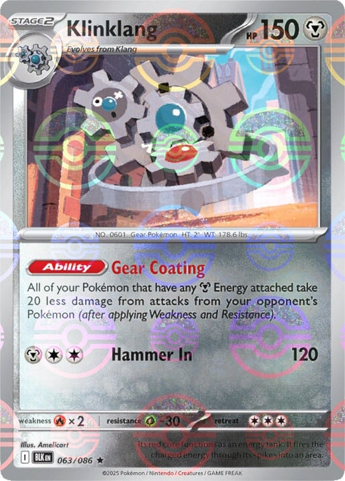 Klinklang (063/086) (Poke Ball Pattern) [Scarlet & Violet: Black Bolt] 