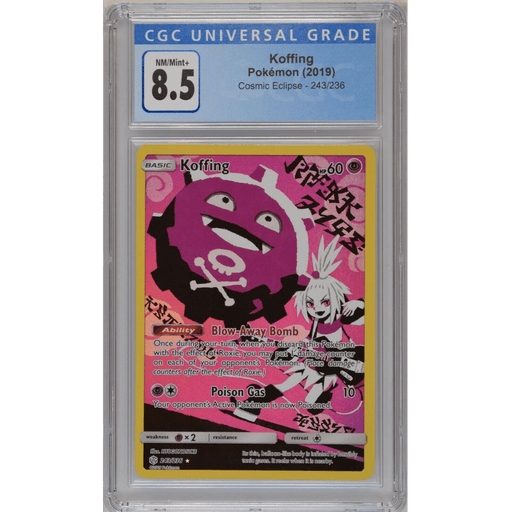 Koffing (243/236) - Full Art - Cosmic Eclipse [CGC 8.5] 