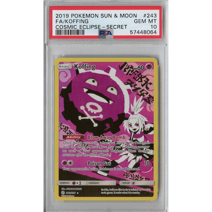 Koffing (243/236) - Full Art - Cosmic Eclipse [PSA 10] 