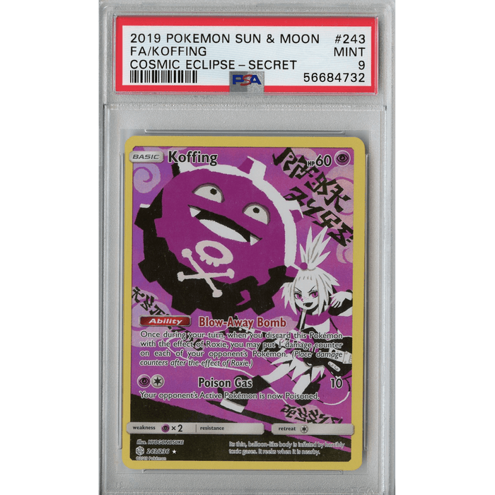 Koffing (243/236) - Full Art - Cosmic Eclipse [PSA 9] 
