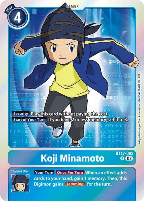 Koji Minamoto (#BT17-083 R) (Secret Crisis) Near Mint Foil 