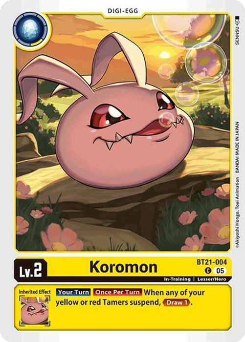 Koromon (#BT21-004 C) (World Convergence) Near Mint 