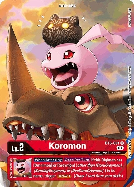 Koromon - BT5-001 (Premier TO Event June 2021) (BT5-001 U) 