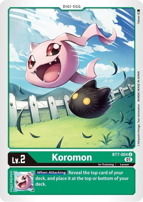 Koromon (#BT7-004 U) (Next Adventure) Near Mint 