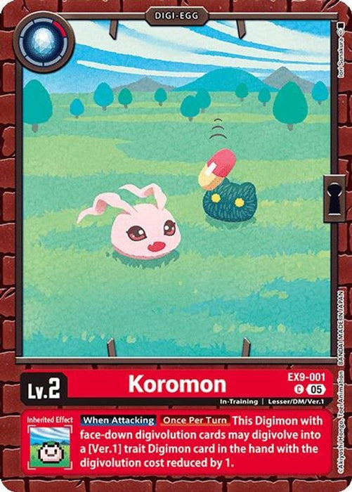 Koromon (#EX9-001 C) (Versus Monsters) Near Mint 