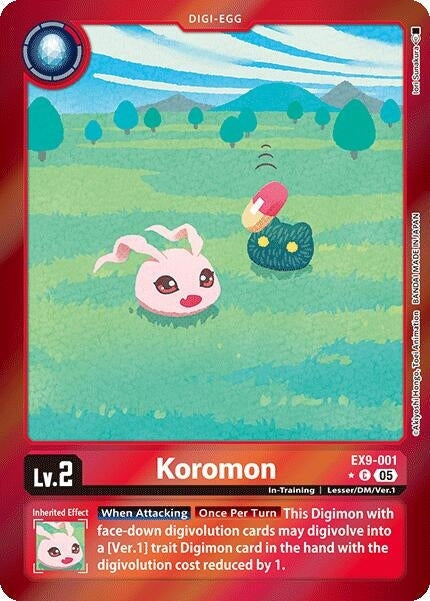Koromon (Limited Foil) (EX9-001 C) 