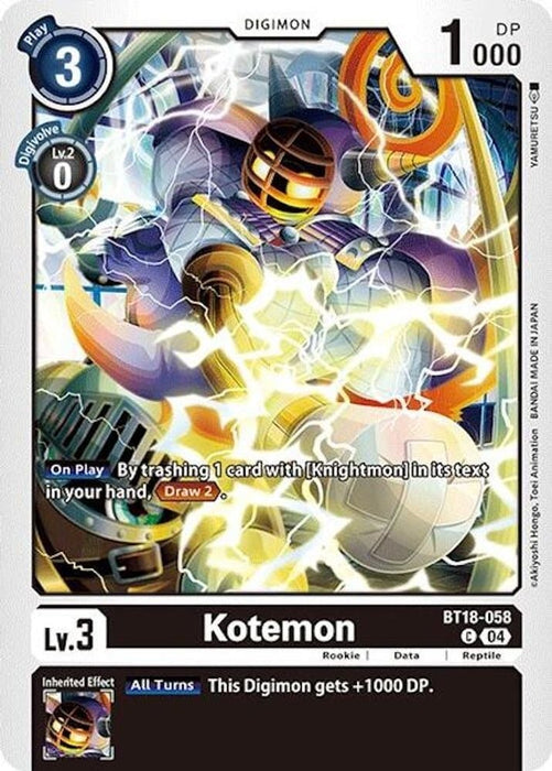 Kotemon (#BT18-058 C) (Release Special Booster 2.0) Near Mint 