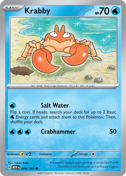 Krabby (098/165) [Scarlet & Violet: 151] 