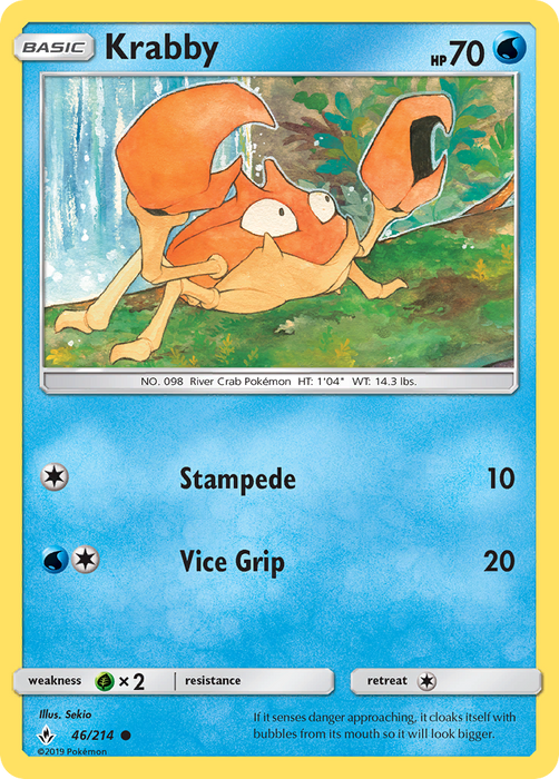 Krabby (46/214) [Sun & Moon: Unbroken Bonds] 