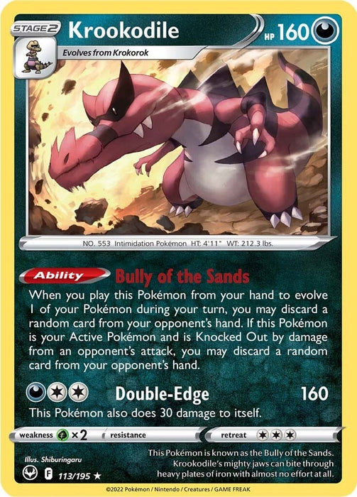 Krookodile (113/195) [Sword & Shield: Silver Tempest] 
