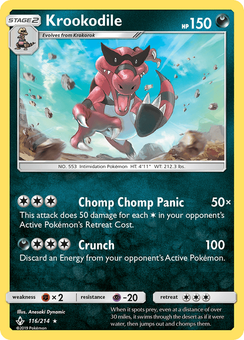 Krookodile (116/214) [Sun & Moon: Unbroken Bonds] 