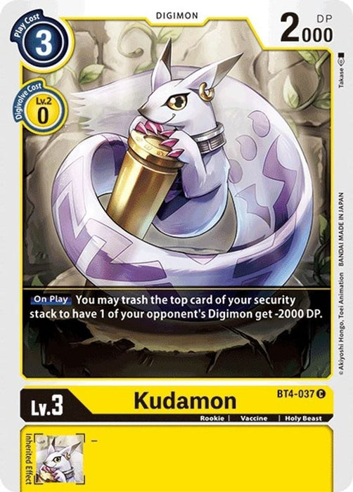 Kudamon (#BT4-037 C) (Great Legend) Near Mint 