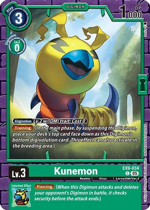 Kunemon (#EX9-034 C) (Versus Monsters) Near Mint 