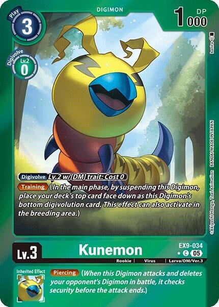 Kunemon (Limited Foil) (EX9-034 C) 