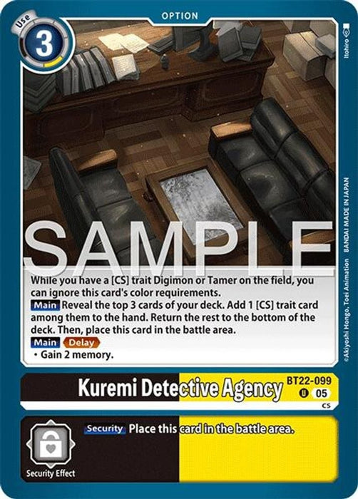 Kuremi Detective Agency (#BT22-099 U) (Cyber Eden) Near Mint 