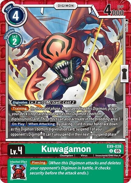 Kuwagamon (EX9-038 U) 