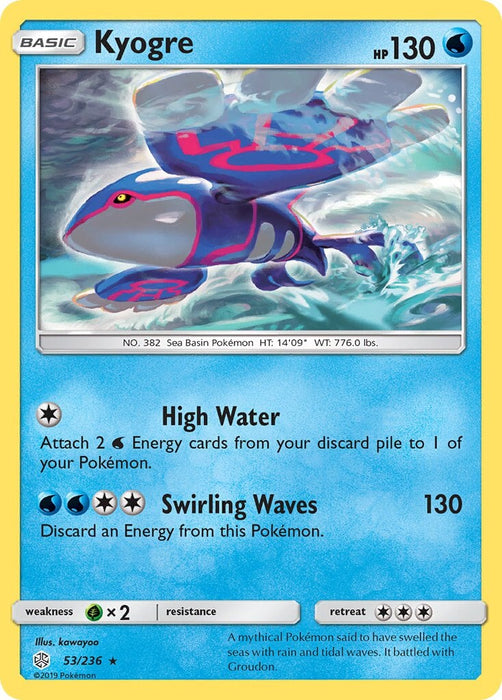 Kyogre - 53/236 (Cracked Ice Holo) [Deck Exclusives] 
