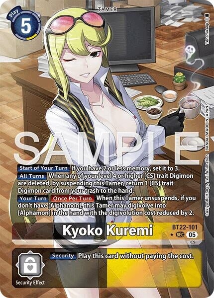 Kyoko Kuremi (Alternate Art) (BT22-101 SEC) 