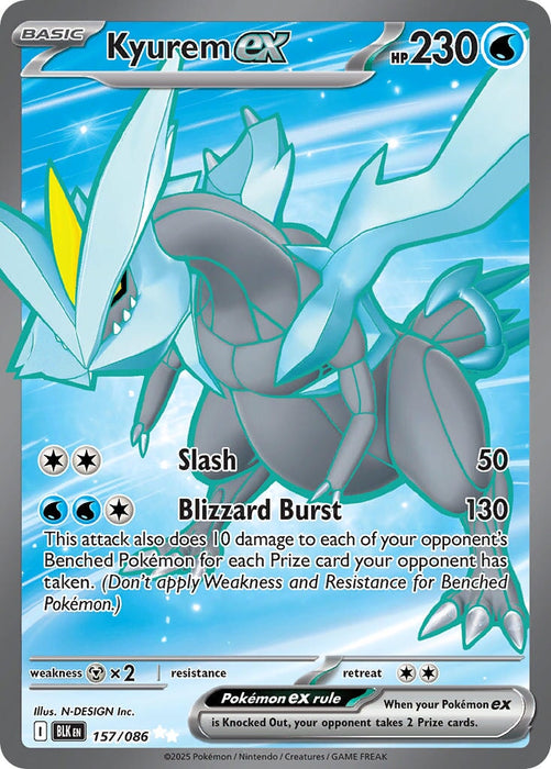 Kyurem ex (157/086) [Scarlet & Violet: Black Bolt] 