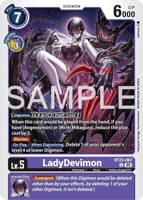 LadyDevimon (#BT23-067 U) (Hackers' Slumber) Near Mint 