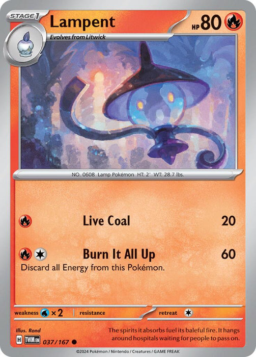 Lampent (037/167) [Scarlet & Violet: Twilight Masquerade] 