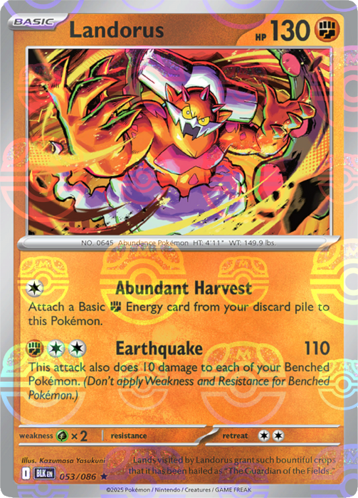 Landorus (053/086) (Master Ball Pattern) [Scarlet & Violet: Black Bolt] 