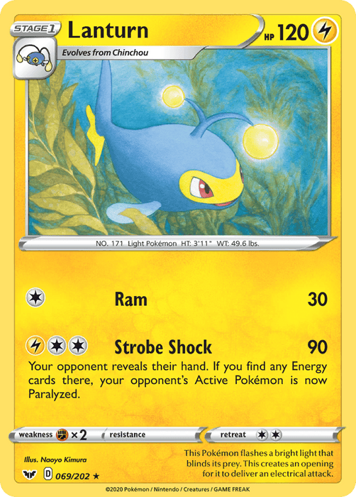 Lanturn [SWSH01: Sword & Shield Base Set] 